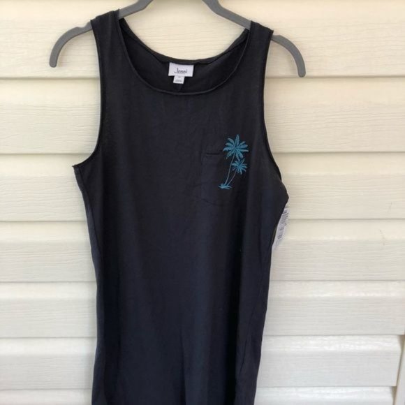 JENNI Palm Tree sleep tee, pajama chemise - Picture 2 of 6